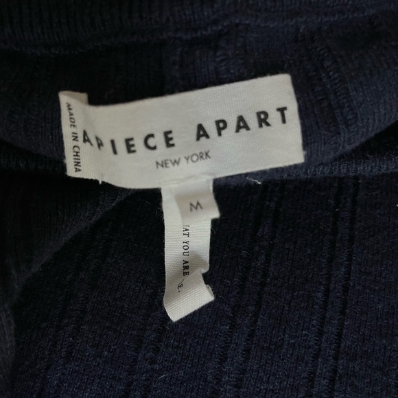 Apiece Apart Navy Knit Shorts size Medium - Picture 2 of 4